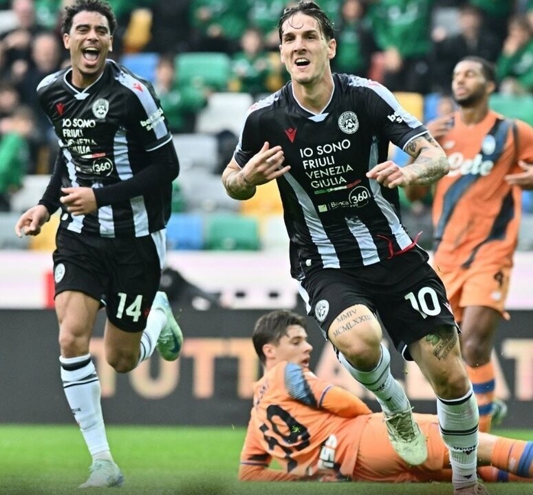 Udinese beats Atalanta in Serie A match